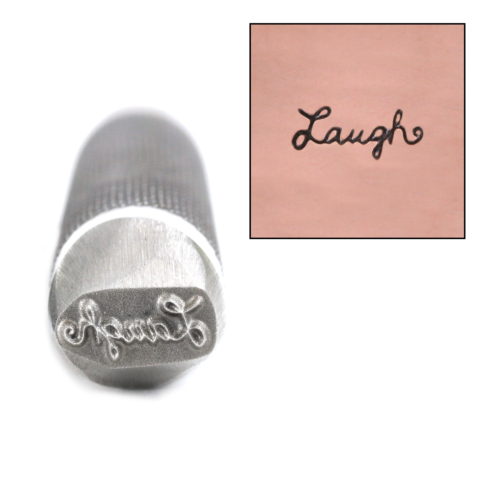 Metal Stamping Tools Advantage Series 'Laugh' Metal Design Stamp Guaranteed on Stainless Steel